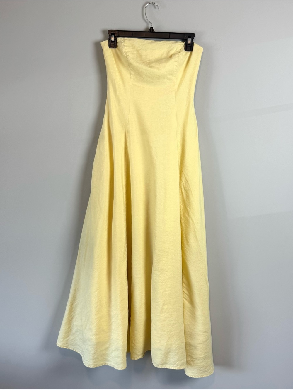 Favorite Daughter The Favorite Linen Dress Strapless Maxi MoonBeam Dress 4 - Picture 7 of 15